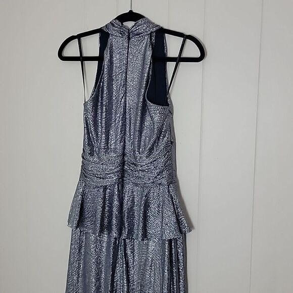 Metallic navy gown   - Picture 6 of 7